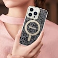 Miniatyrbillede 3 af 5: MagSafe Pack til iPhone 14 Pro Max Pattern Cover og MagSafe Charger Guess Black Svart