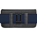 Pikkukuva 3 / 5: Vaakasuuntainen vyökotelo 6,8 tuuman älypuhelimelle Nylon Double Fixation Black Svart