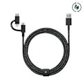 Miniatyrbillede 2 af 2: Native Union Eco Belt Universalkabel (2m) Sort