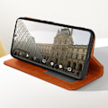 Miniatyrbillede 3 af 6: Etui til Xiaomi Poco X6 Pro Wallet Stand Mosaic Pattern Camel kastanj