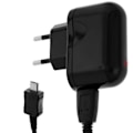 Pikkukuva 1 / 4: USB-virtalähde - Bluestar - 1A - Musta - micro-USB-kaapeli - Nopea lataus Svart
