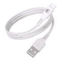 Miniatyrbillede 1 af 4: USB-A til USB-C FastCharge 15W 3A i vævet nylon 1.2m BigBen Connected Hvid Vit