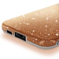 Miniatyrbild 3 av 5: Glittrande Chockresistent Skal för Samsung Galaxy S23 FE Guld Gul