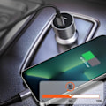 Pikkukuva 3 / 5: Satechi Harmaa Sidereal 40W Kaksois USB-C Power Delivery Kompakti Autolaturi Grå