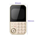 Miniatyrbild 6 av 6: Mobiltelefon med knappar 2,01 tum Dubbel SIM Kurvigt Guld