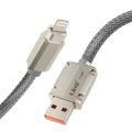 Pikkukuva 1 / 6: LinQ 3A USB-kaapeli iPhonelle Vahvistettu suojus 1,2 m LinQ Grey