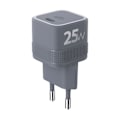 Miniatyrbild 2 av 2: Laddare USB-C 25W Power Delivery Modell Cube Ultra-Kompatkt Force Power Grå Grå