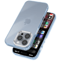 Miniatyrbild 2 av 5: Fodral för iPhone 16 Pro Soft Smoked Design Camera Contour Metallic Blekblå Blå