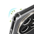 Miniatyrbild 3 av 5: Skydd för Huawei Nova 12i Stötsäker Flexibel Förstärkta Hörn Transparent Transparent