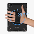 Pikkukuva 4 / 5: Samsung Galaxy Tab A8 10.5:lle suunniteltu iskumurtovapaa suojakuori - 4SMARTS - Kahva ja jalusta - Musta Svart