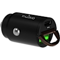 Pikkukuva 3 / 3: Auton laturi - Puro - Mini USB A+C - 30W - Ultra-nopea - Musta sort