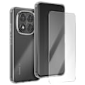 Pikkukuva 1 / 4: Xiaomi Redmi Note 14 Pro 5G Suojapaketti TPU-kuori ja 7H Moxie Lasi Transparentti Vit