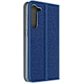 Miniatyrbild 1 av 4: Housse Folio - Smart - Samsung Galaxy S23 Plus - Syntetisk läder - Blå - Magnetiskt lock Blå