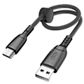Miniatyrbillede 1 af 5: USB til Micro USB Kabel 6A Dataoverførsel 480Mbps 25cm XO Sort Svart