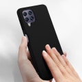 Miniatyrbillede 3 af 4: Beskyttelsesskal - AVIZAR - Samsung Galaxy A22 - Semihard silikone - Soft Touch finish - Sort Svart