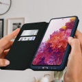 Miniatyrbillede 3 af 4: Etui til Samsung Galaxy S20 FE - AVIZAR - Folio Wallet - Eco-læder - Standfunktion - Blå Blå