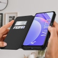 Pikkukuva 3 / 4: Xiaomi Mi 10T Lite Folio Case Lompakkoteline Toiminto Musta Svart