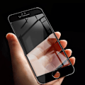 Pikkukuva 2 / 3: Näyttökalvo - AVIZAR - iPhone 7 ja 8 - 9H karkaistu lasi - Viistetty - Erittäin läpinäkyvä Transparent, svart