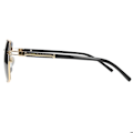 Miniatyrbillede 3 af 5: Aviator Solbriller CV3062 Mørke UV400 Sort / Guld Svart