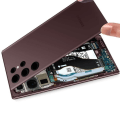 Miniatyrbillede 4 af 5: Samsung Galaxy S22 Ultra Originalt Samsung Burgundy battericover med linse