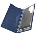 Miniatyrbild 2 av 6: Skal till Samsung Galaxy S24 Ultra Flip-korthållare Eco-leather Nappa Midnight Blue Blå