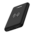 Pikkukuva 1 / 5: Ulkoakkupaketti 10000 mAh langattomalla latauksella 2x USB 1x USB C Akashi Musta Svart