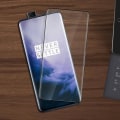 Pikkukuva 4 / 4: Suojakalvo - AVIZAR - Oneplus 7 Pro - Kaareva karkaistu lasi - Iskunkestävä - Helppo asennus Svart