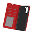 Miniatyrbillede 1 af 4: Cover til Samsung Galaxy S21 Soft-touch Flip Wallet Video Support Rød