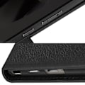 Pikkukuva 4 / 6: Suojakuori Samsung Galaxy S24 Ultralle - AVIZAR - Lompakon ja videon tuki - Musta - Puolijäykkä - Sileä Svart