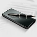 Miniatyrbillede 3 af 4: Hus - AVIZAR - Oppo Find X3 Pro - Translucent cover - Spejl effekt - Sort videostativ Svart