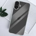 Miniatyrbild 3 av 5: Fodral till iPhone 16 Soft Silikon Tunn Design Lätt Transparent - AVIZAR - Halvstyvt - Syntet - Blandat Transparent