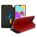 Miniatyrbillede 2 af 4: Etui - AVIZAR - Samsung Galaxy A41 - Øko-læder Tekstur - Rød - Videostøtte Röd
