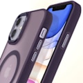 Pikkukuva 4 / 6: MagSafe-kuoret iPhone 11: Matte Frosted Back, Violetti Reuna Lila