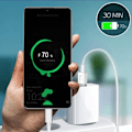 Miniatyrbillede 4 af 4: USB til USB Type C-kabel Oplad og synkroniser SuperCharge 5A 1m LinQ Hvid