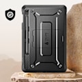Miniatyrbild 4 av 6: Samsung Galaxy Tab S9 FE Shockproof Full Case Supcase Svart - Upphöjd kamerakant - Stativfunktion Svart