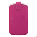 Pikkukuva 2 / 2: Universaali Etui Pouch - BBC - Koko L - Vaaleanpunainen - Perhoset - Käytännöllinen lisävaruste Rosa