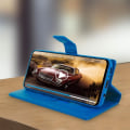 Pikkukuva 4 / 4: Kotelo Samsung Galaxy A70 - AVIZAR - Lompakko Kotelo - Eco-nahka - Tuki-toiminto - Sininen Blå
