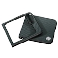 Miniatyrbillede 4 af 5: Etui til Samsung Galaxy Z Flip 6 Carbon Fiber Texture X-Level Mørkegrøn Grön