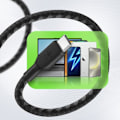 Miniatyrbillede 4 af 6: Belkin Sort 100W Ultrahurtigt nylonflettet USB-C-kabel 3 meter Svart