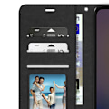 Miniatyrbild 3 av 5: Fodral till Samsung A25 5G - MAYAXESS - Plånboksställ Funktion med handledsrem - Svart Svart