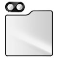 Miniatyrbild 1 av 4: Skyddsfilm - IMAK - Samsung Galaxy Z Flip 5 - 9H härdat glas - Anti-fingeravtryck - Förstärkt skydd Svart
