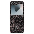 Miniatyrbillede 1 af 5: AVIZAR Beskyttelsesetui til Samsung Galaxy Z Flip 6 - Sort Bi-materiale Glitter Design Svart