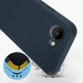 Miniatyrbillede 3 af 5: Realme C30 Semi-stiv Soft-touch Fint etui midnatsblå