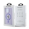 Pikkukuva 4 / 4: Coque - Karl Lagerfeld - iPhone 16 Pro - Nestemäinen silikoni - MagSafe - Violet Lila