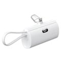 Miniatyrbillede 1 af 5: Ekstern oplader - FORCELL - F-Energy - 5000mAh - 20W - Lightning og USB C Vit