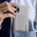Miniatyrbild 4 av 4: iPhone 12 Pro Silikonfodral Vikbart magnetiskt stöd Wozinsky Grå Grå