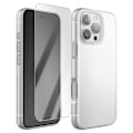 Pikkukuva 1 / 4: iPhone 16 Pro Max Suojapakkaus TPU-muovikotelo ja 7H Moxie-lasi Kirkas Vit