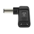 Miniatyrbild 2 av 5: Vinklad USB-C till DELL laddningsadapter för bärbar dator 7,4 x 5,0 mm, svart Svart