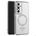Pikkukuva 2 / 5: Coque Diamant pour Samsung Galaxy A26 MagSafe Contour Strass Argent Grå