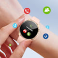 Pikkukuva 4 / 6: Yhdistetty kello mikrofonilla Call Function Tracker Sport and Health Riversong Pink